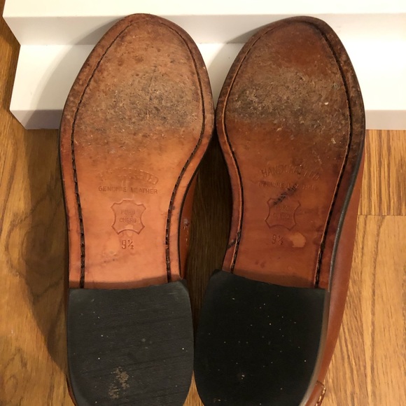 LL Bean Men’s Brown Leather Penny Loafers Slip on Casual Shoes Sz. 9 1/2 D. - Picture 5 of 8